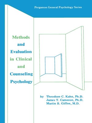 cover image of Methods and Evaluation in Clinical and Counseling Psychology